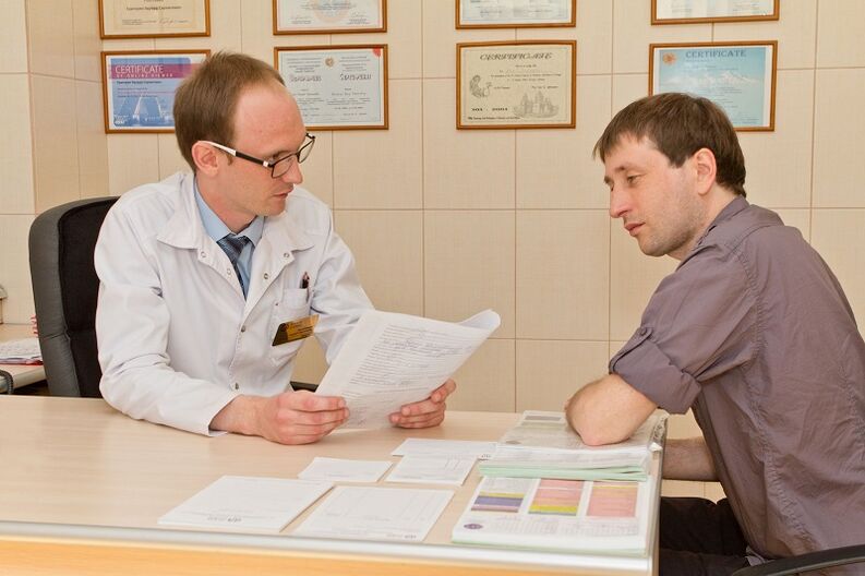 Prostatită pacient la recepția unui specialist